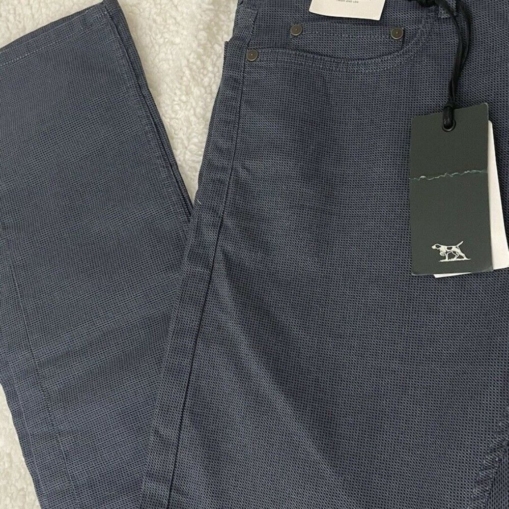 New Rodd & Gunn Straight Fit Petrol Gray Pants Mens Size 30 x 34